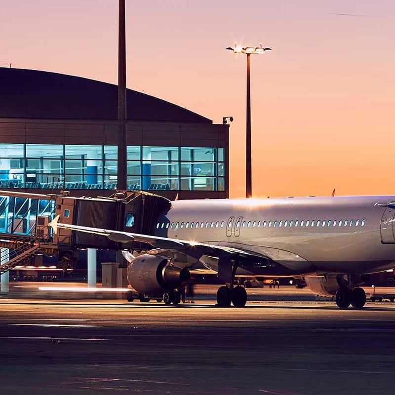 Plane at Terminal